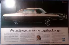 1972 Plymouth Fury Gran Coupe Vintage 2pg Ad "We Put It Together to Stay..."