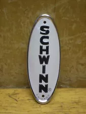 Schwinn White Bicycle Badge & NOS Screws Krate Varsity Breeze Lightweight &&