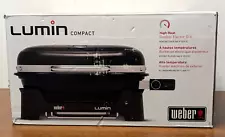 Weber 91010901 Lumin Compact Electric Portable Grill - Black - *NEW IN BOX*