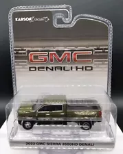 GREENLIGHT 2022 GMC Sierra 3500HD Denali Dually Forest Metallic 1:64 Diecast