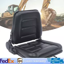 Universal Black Forklift Suspension Seat Fit Clark Cat Hyster Yale Toyota Black~