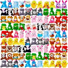 120 Pack Mini Animal Plush Toy Set,Stuffed Animal Party Favors,Small Animal Bulk