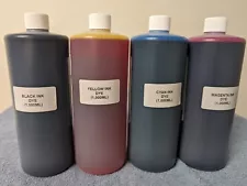 PREMIUM COMPATIBLE DYE INK FOR EPSON DX4 DX5 PRINT HEAD (C-Y-M-K) (4,000ML)