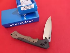 Benchmade Rukus Blackwood Design 610 satin S30V plain edge mint/box AXIS Knife