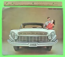 1961 DESOTO HUGE DLX COLOR CATALOG Brochure 8+ pages LAST YEAR FOR DESOTO Xlnt