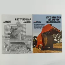 Avco New Idea Baler Sales Brochures Square Balers Round Balers 1980 Farm Hay