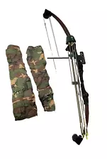 Bear Archery Compound Bow With Quiver Of Arrows Damage Read Description Hunting