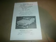 Vintage McFadden Auto Sales Greensburg PA 1964 King Midget Advertising Paper