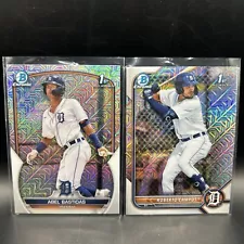 2022 Bowman Chrome 1st Detroit Tigers Lot. Abel Bastidas & Roberto Campos