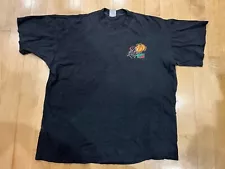 Vintage Single Stitch Mountain Dew Basketball Promo T-Shirt Black XL Distressed