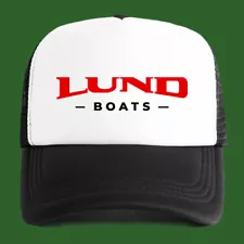 Lund Boats Logo Print Cap Trucker Hat Unisex Adults