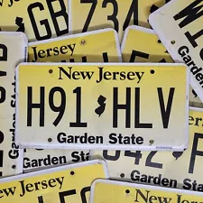 NEW JERSEY LICENSE PLATE ð¥FREE SHIPPINGð¥ 1 w/ RANDOM LETTERS & NUMBERS