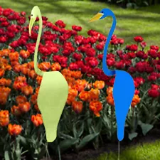 Flamingo Weather-resistant Iron Swirl Bird Flamingo Statue Garden Decoration