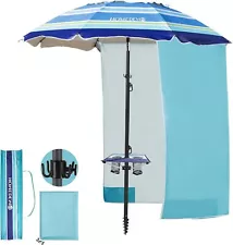 For Sand Wind, Portable Beach Umbrella UPFWindproofOutdoor BeachUmbrellawith