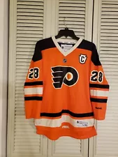 Reebok NHL Philadelphia Flyers Claude Giroux #28 Hockey Jersey Youth L/XL