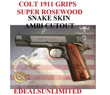 COLT 1911 GRIPS SERPENTINE AMBI CUT DELTA ELITE GOLD CUP SERIES 70 80 NATIONAL