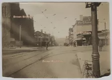 Vintage 1920 Main St America Poughkeepsie NY Traffic Cop Church For Sale Photo