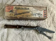 Vintage- Remington Arms Co Automatic Hand Trap Clay Pidgeon Thrower With Box