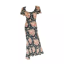 true vintage floral maxi dress