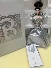 Silver Starlight Barbie Porcelain Doll With Original Box And Certificate