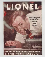 1940s 50s Lionel Train Layout Planning Book for "POP" Excellent+ Condition