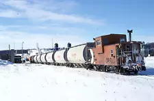 CP Rail caboose # 434731 scene @ Owen Sound , Ontario 3/02/1995