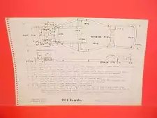 1959 RAMBLER REBEL DELUXE SUPER CUSTOM SEDAN STATION WAGON FRAME DIMENSION CHART