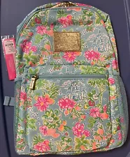 Disney Lilly Pulitzer Bahia Backpack Mickey Minnie Blue Ibiza