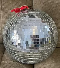 Vintage High Quality Mirror Disco Ball 36in Round 12in (D) 1970s/80s Glass RARE