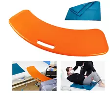 Slide Transfer Board w/ Tubular Sheet 24"x16" for Wheelchair to Bed Patient Aid