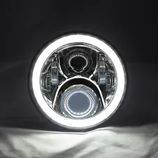 NA MIATA Headlights (Pair) Mazda MX-5 MX5 LED 7" Plug N' Play Wide Halo Chrome