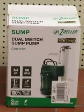 NEW - Zoeller 1099 3/4HP 80GPM Cast Iron Dual Switch Sump Pump