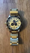 nixon 51-30 chrono gold