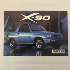 Suzuki X-90 Sales Sheet Brochure Advertising GERMAN Text European Market X90