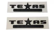 Texas edition emblem for chevy silverado sierra truck decal. x2 black edition