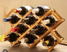 Bamboo Wine Rack, Wine Table Top Holder