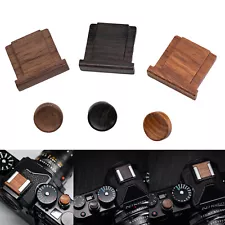 Wooden Soft Shutter Button & Hot Shoe Cover For Nikon ZF Camera Accessories