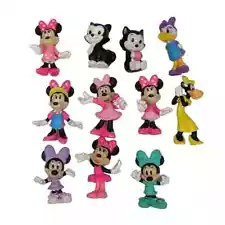 Disney Minnie Mouse Daisy Duck Clarabelle Cow Mini Figures or Cake Toppers VGUC