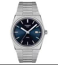 TISSOT T137.410.11.041.00 PRX 40 MM STAINLESS STEEL BLUE DIAL QUARTZ WATCH