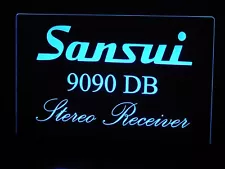 SANSUI 9090DB ETCHED ACRYLIC LED SIGN