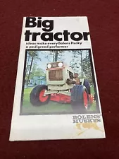 Bolens Husky Big Tractor Sales Brochure Vintage Garden Tractor Advertisement