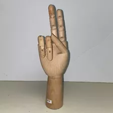 Wooden Articulated Right Hand Mannequin Jointed Artist Model Manikin 12"