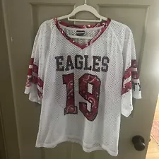 Boston College Red Bandana Replica Porthole Mesh Lacrosse/Football Jersey XL NWT