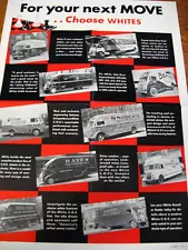 1939 Original White Motor Company Moving Truck Orphan Brochure, Bekins Allied