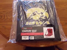 "2 For 1 SALE" UNIVERSITY of IOWA HAWKEYES Licensed Stadium Seat Black New $80