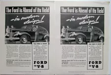 1940 Ford V8 Sedan Ahead Of Its Field Ad Proof