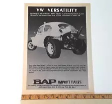 BAP PARTS VW BAJA BUG ORIGINAL 1980 AD