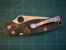 Spyderco CPM S30V digi-camo paramilitary 2 folding pocket knife free shipping