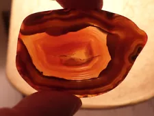 VERY NICE AGATE PIECE POLISHED ALL SIDES 1.69 x 2.61 x .15 inch