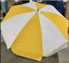 Umbrella for Ice Cream Push Cart OR Fruit Carts - yellow & white only 2 left NEW